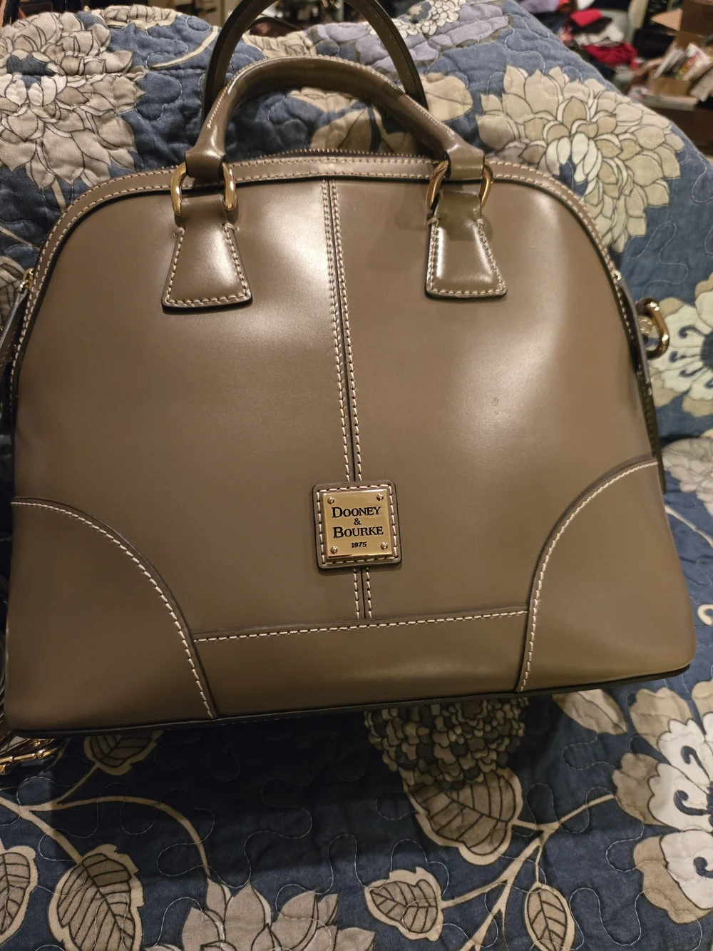 Dooney & Bourke Salleria Florentine Taupe Satchel - EPOC!